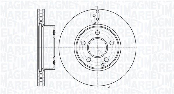 MAGNETI MARELLI Тормозной диск 361302040572